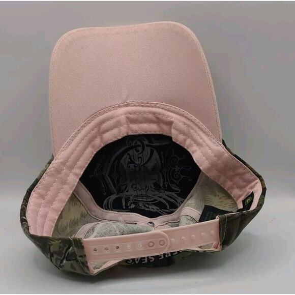 John Deere Season Womens Farmer Hat Camo Green Pink Edge Snap Back EUC‎ - Picture 7 of 11